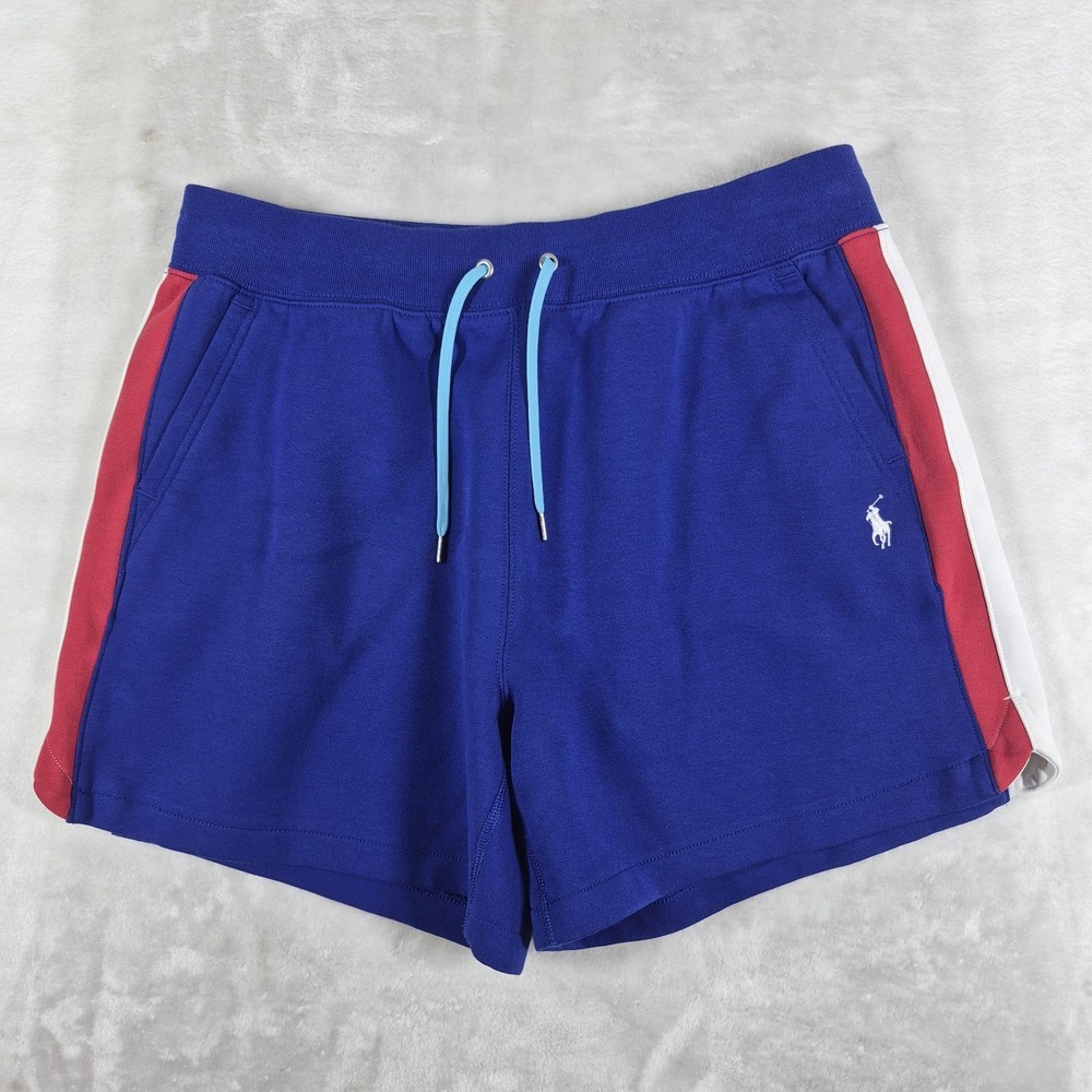 Polo Ralph Lauren Lounge Shorts Men's Medium Blue Drawstrings Sleepwear Casual